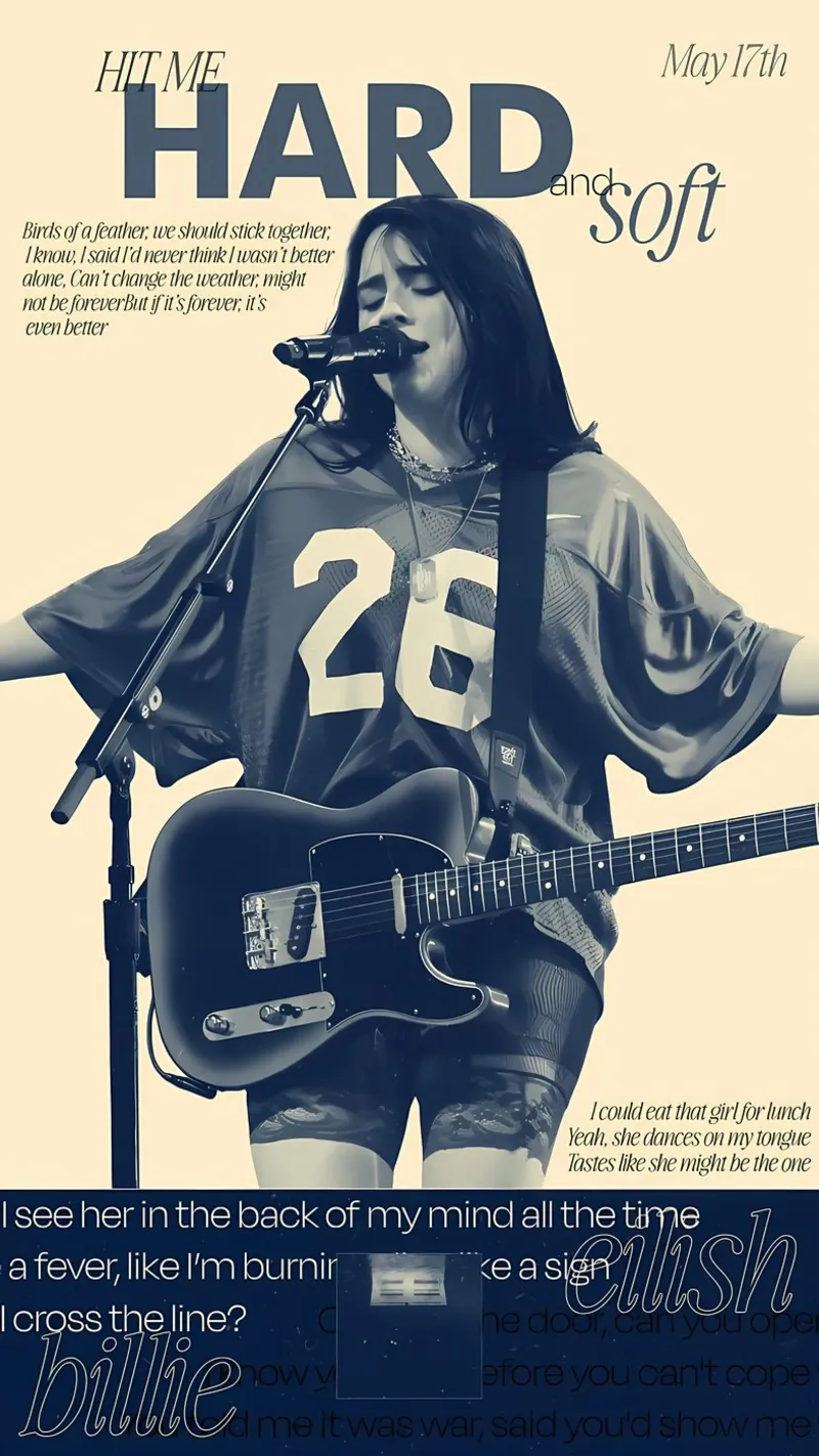 Billie Eilish pellicola backlit da Minae