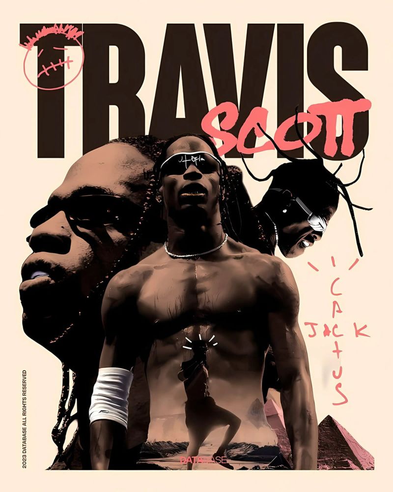 Travis scott pellicola backlit da Minae
