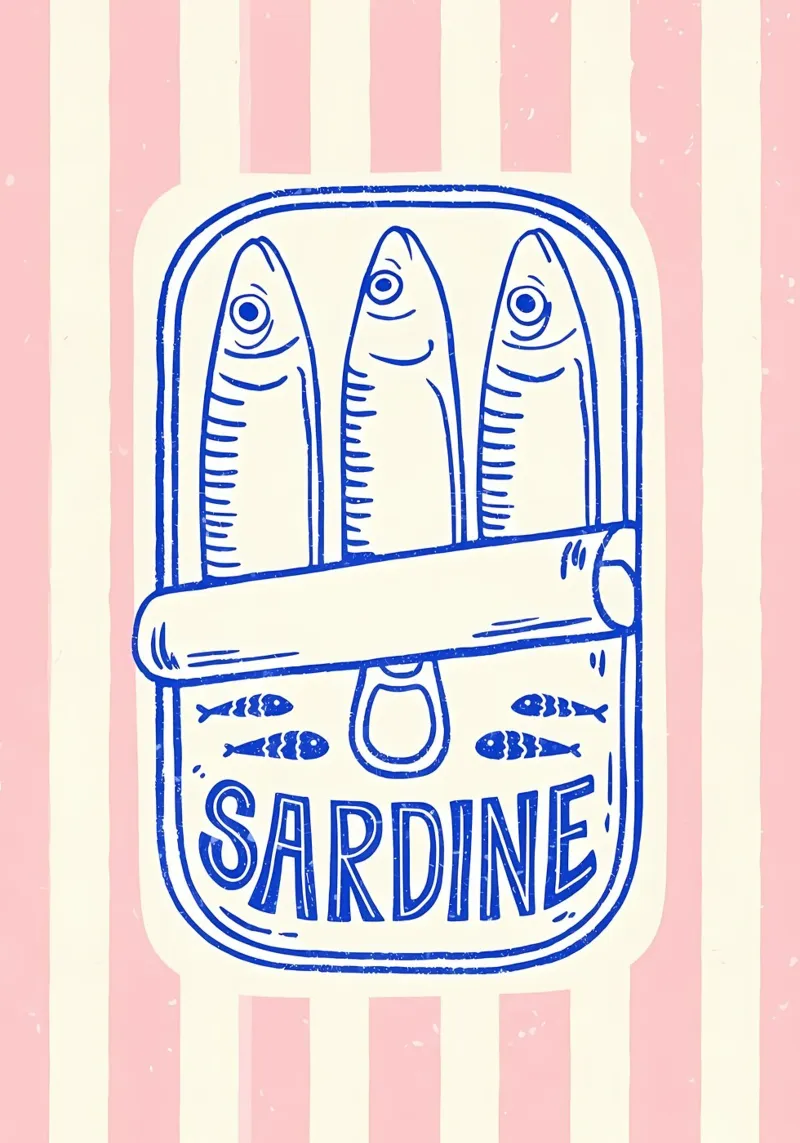 Sardine pellicola backlit da Pinku