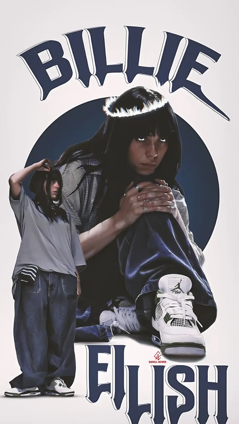 Billie eilish pellicola backlit da Pinku