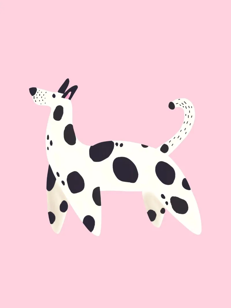 Dalmatian Print, Nursery Wall Art, Animal Print for Playroom poster by Little Lola