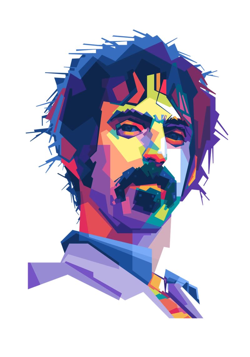 Il re del rock sperimentale in stile WPAP pellicola backlit da Alkahfsmart