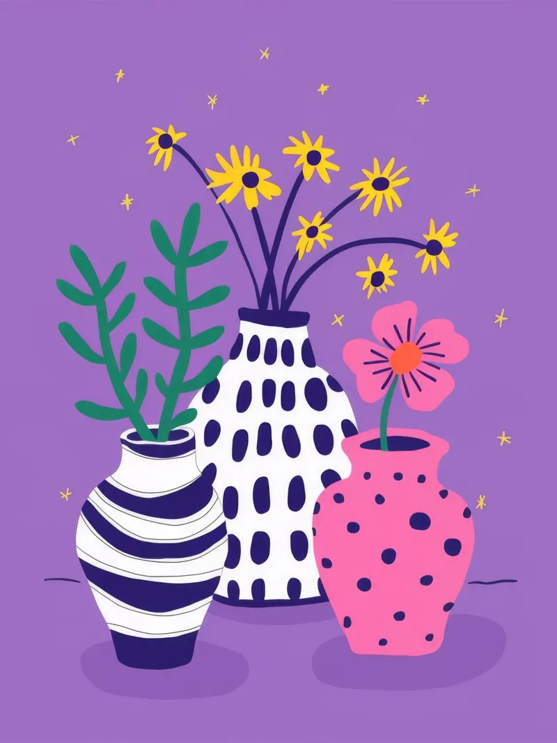 Vaso Trio Whimsy alluminio dibond da Terra Tone