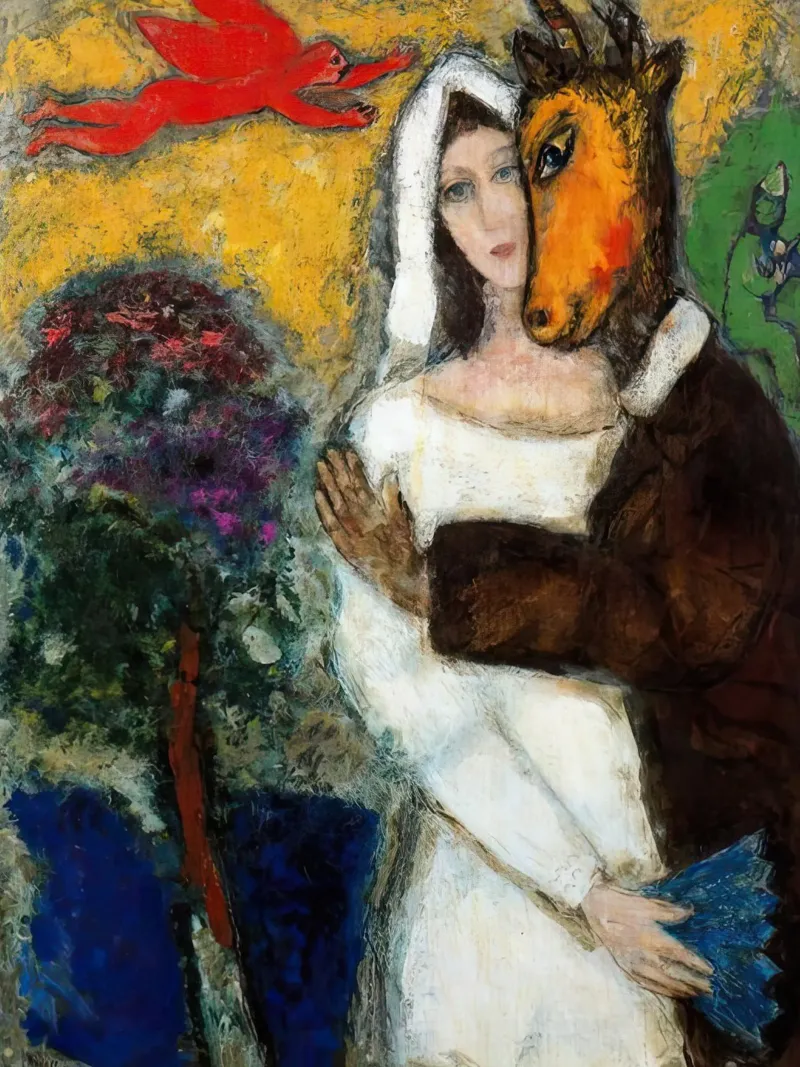 Marc Chagall Sogno di una notte di mezza estate carta hahnemühle da MC Exhebition