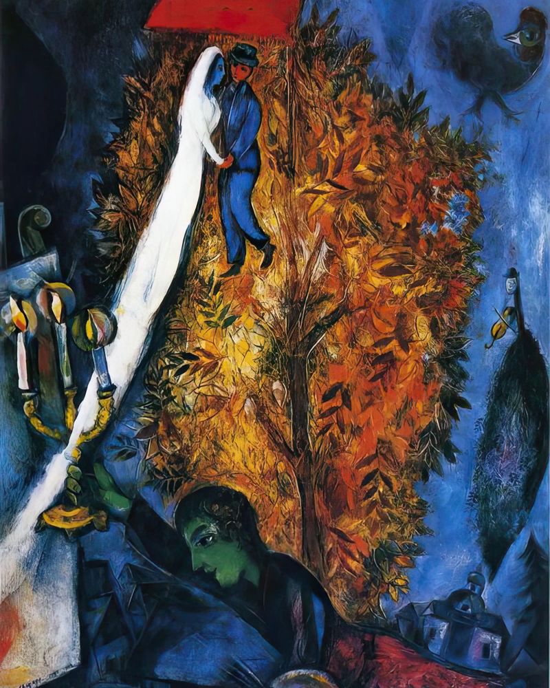 Marc Chagall L'arbre de vie poster de MC Exhebition