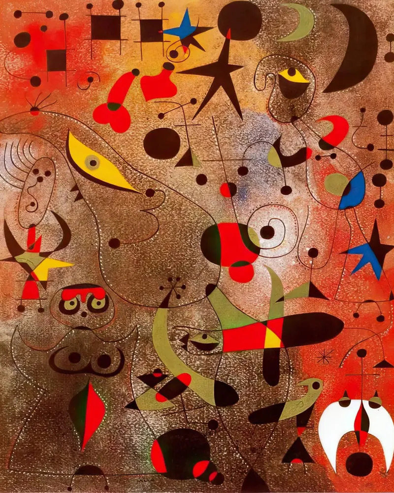 Costellazione di Marc Chagall; Risveglio all'alba carta hahnemühle da MC Exhebition