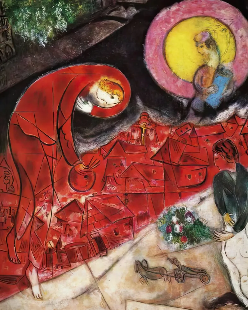 Marc Chagall Techos rojos metacrilato de MC Exhebition