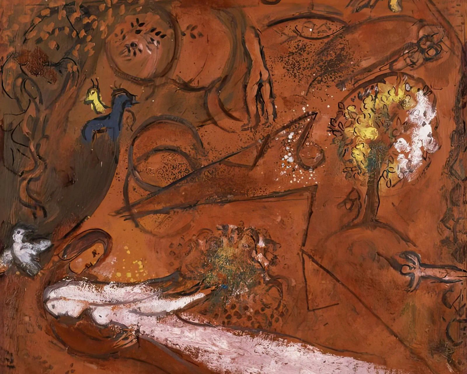 Marc Chagall Cantico dei Cantici I plexiglass da MC Exhebition