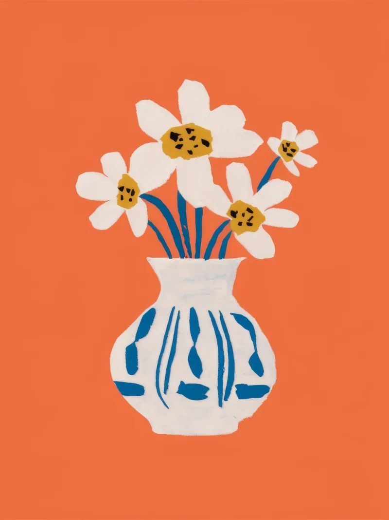 Terracotta Daisy Delight pellicola backlit da Terra Tone