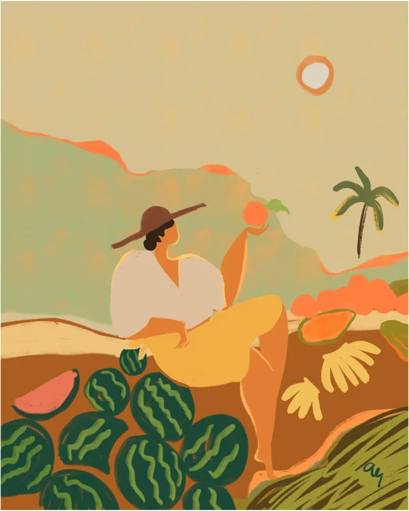 Thank you Farmer poster by Arty Guava
