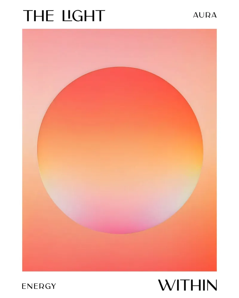 La luce dentro di noi poster con telaio in alluminio da 83oranges