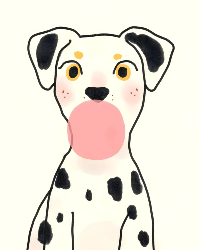 Dalmata Bubble Gum pellicola backlit da 83oranges