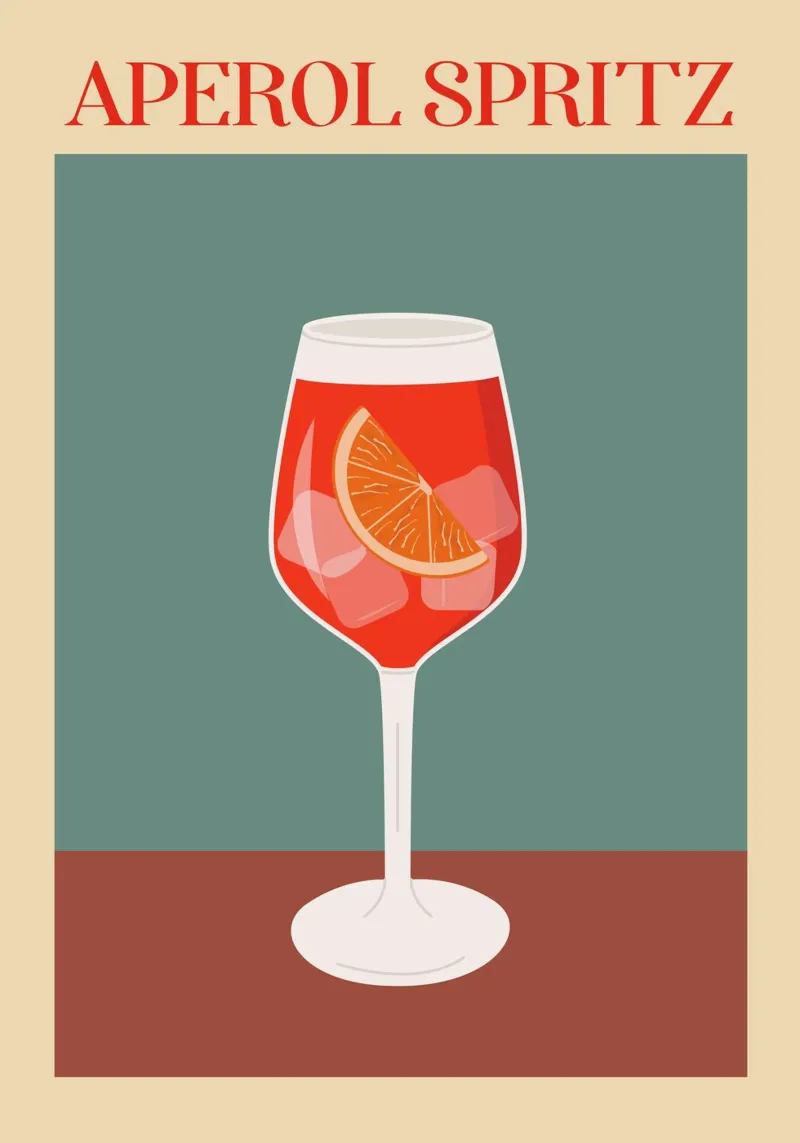 Aperol Spritz pellicola backlit da Trabolt Design