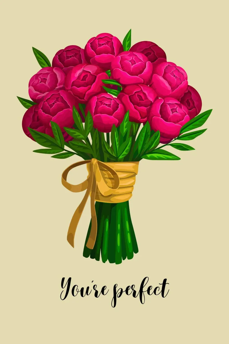 You´re perfect poster with wooden frame by AESTHETIC VIBES by Isabel