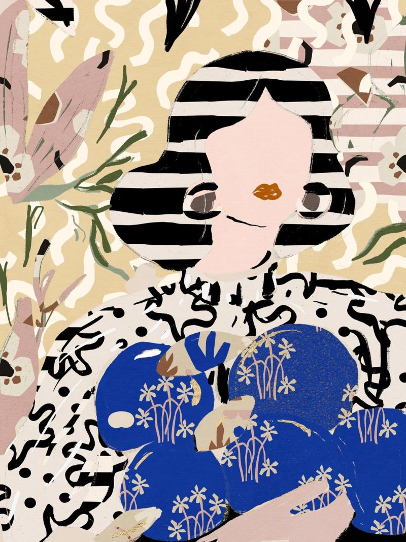 Pattern Play No 20 canvas by treechild