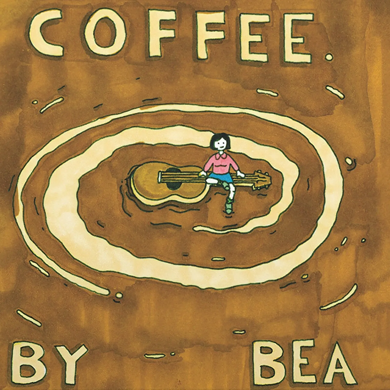 Il caffè di Bea poster con telaio in plastica da Green