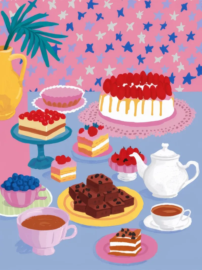 Sogno di un dessert pomeridiano carta hahnemühle da Aurora Muse