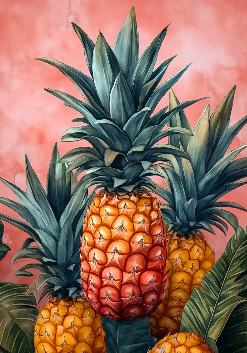 Ananas pellicola backlit da Justyna Jaszke JBJart