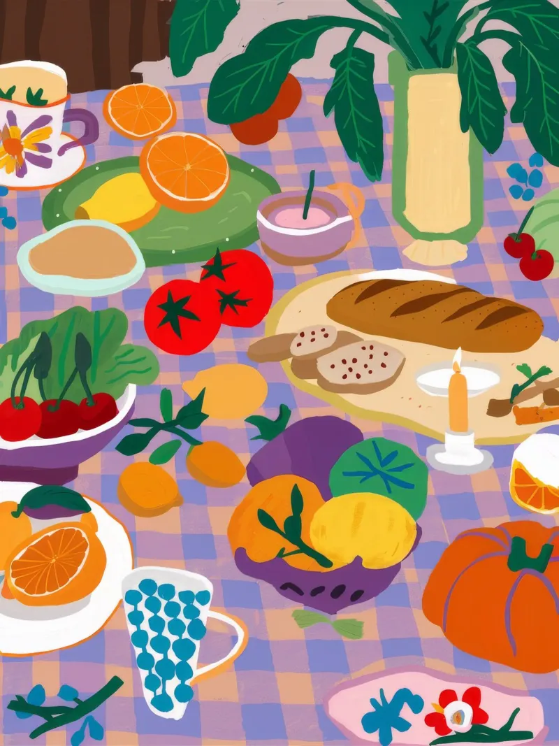 Colori del brunch autunnale carta hahnemühle da Aurora Muse