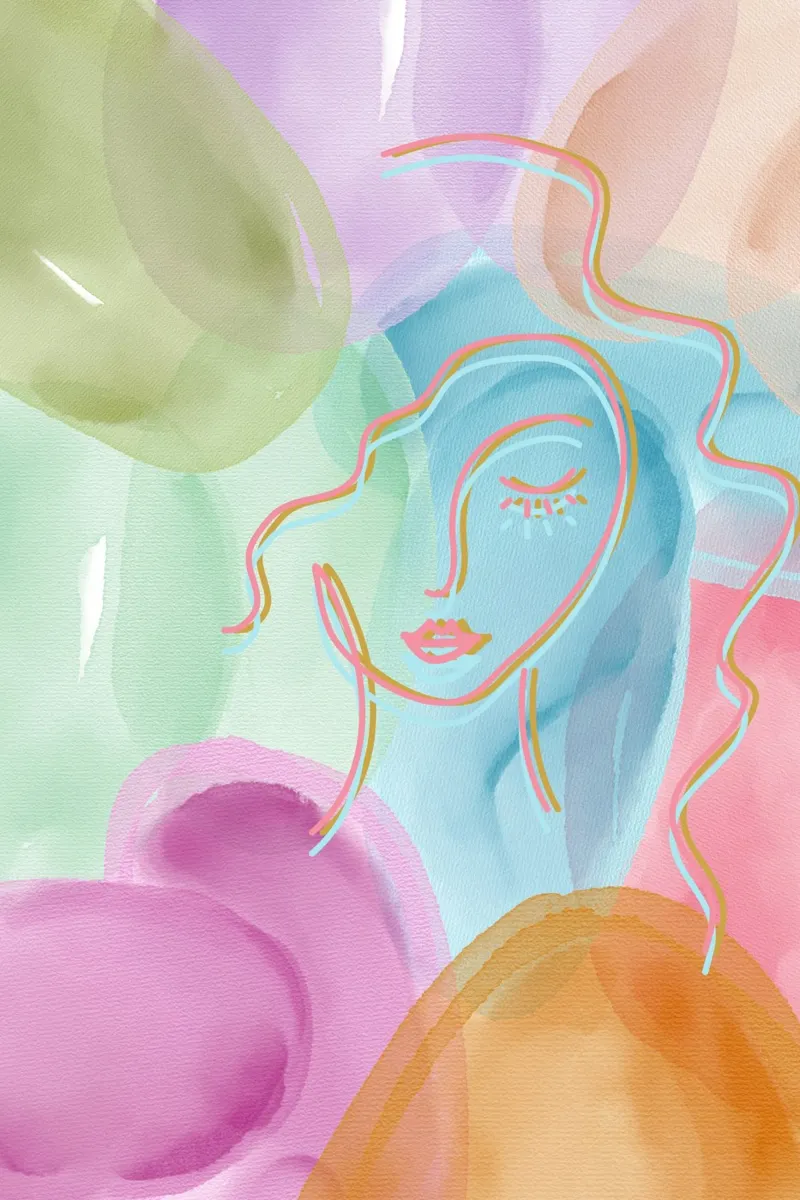 Aquarell under the face carta hahnemühle da AESTHETIC VIBES by Isabel