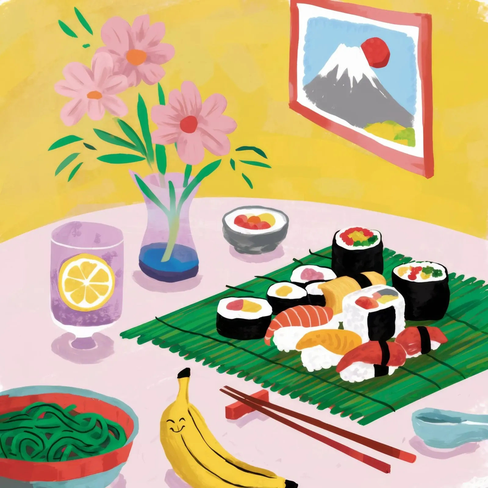 Sushi View Tranquilo metacrilato de Aurora Muse