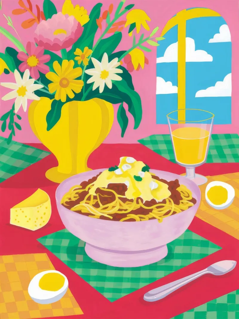 Sunny Cereal Bloom canvas with Floater frame by Aurora Muse