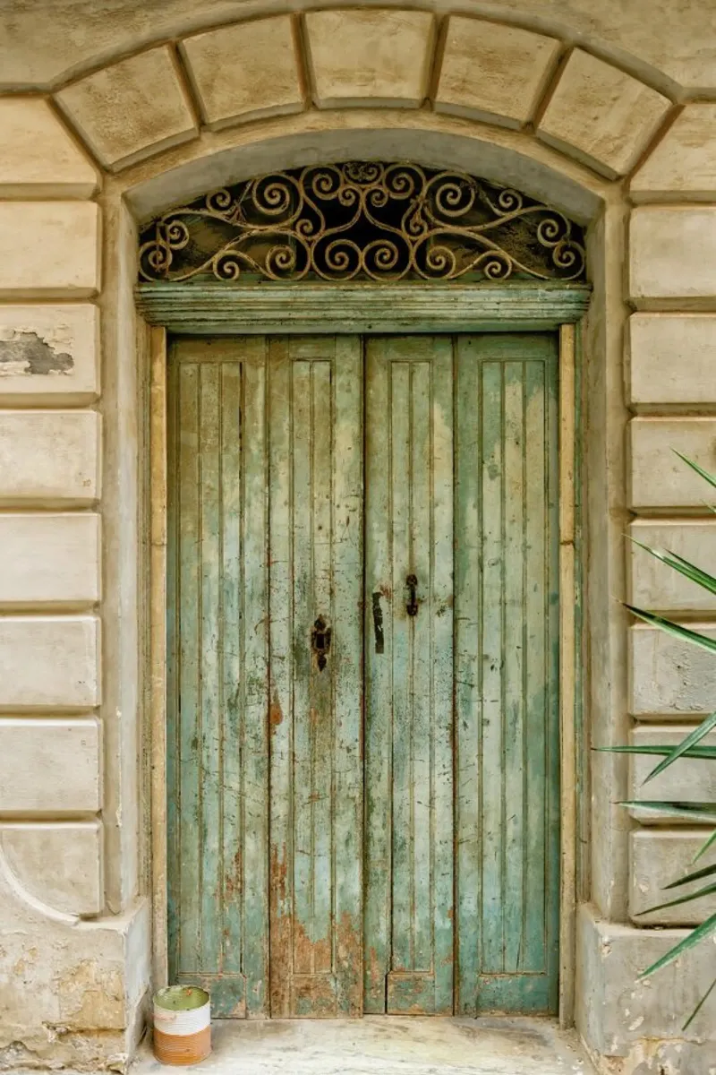 Magical Malta Old Wooden Door acrylic glass by Curious Collections by Marielle Leenders