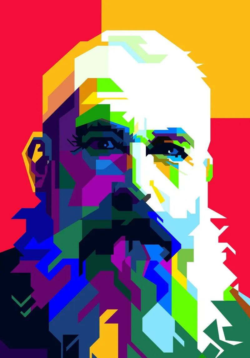 Claude Monet Artista Pittura WPAP Trending Now poster con telaio in plastica da Artkreator