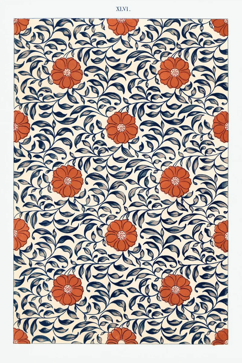 Flower pattern plexiglass da vintageshop