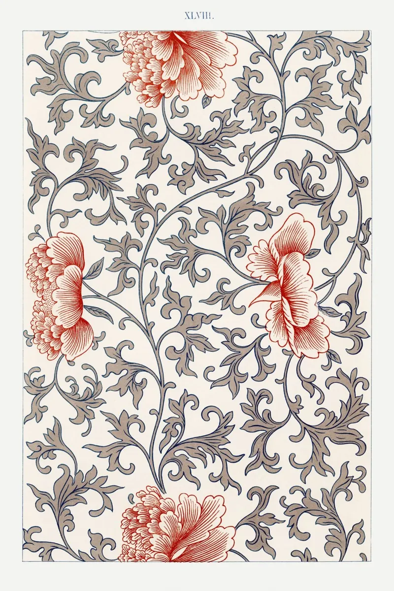 Flower pattern pellicola backlit da vintageshop