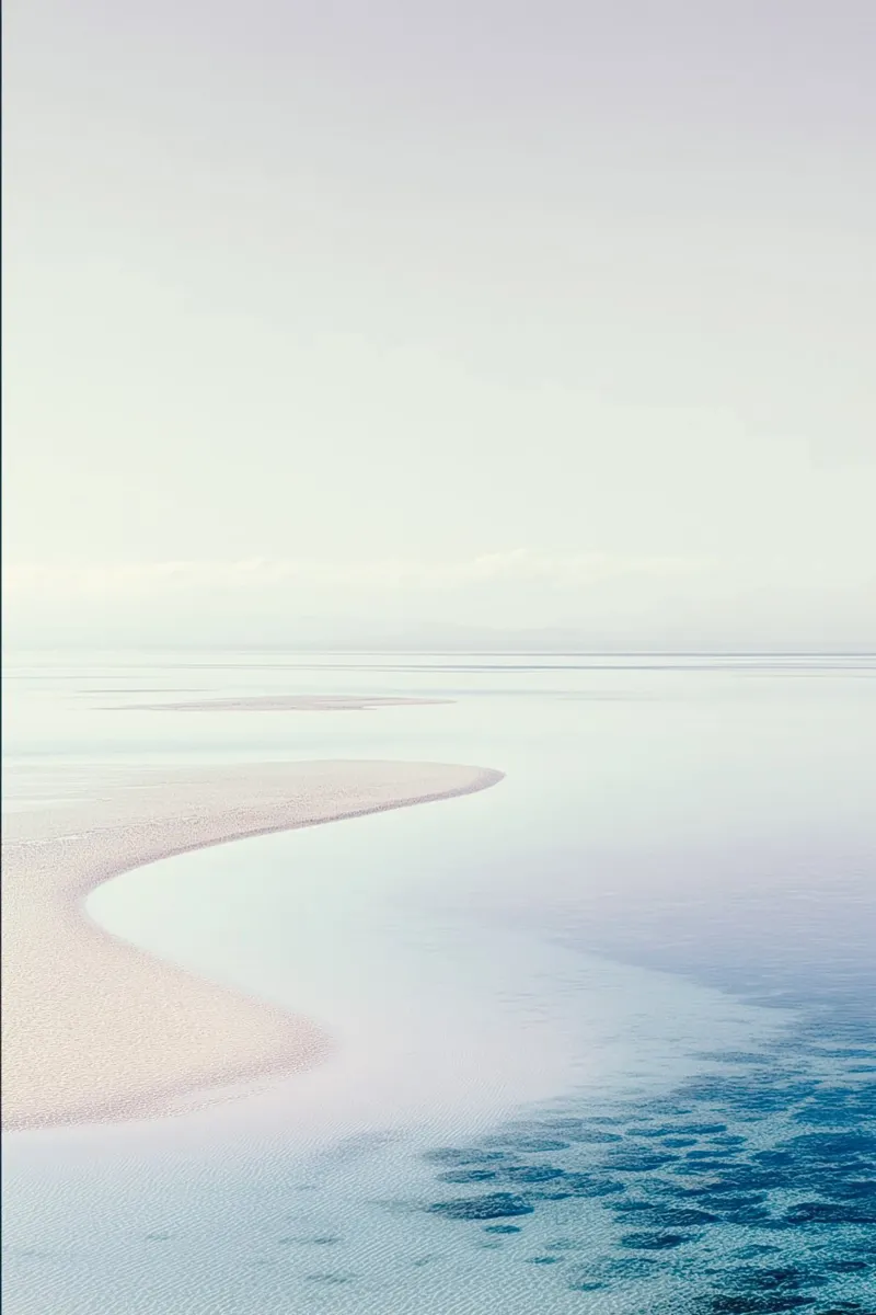 Kustzandrug en helder water canvas van Indigo Tides Art