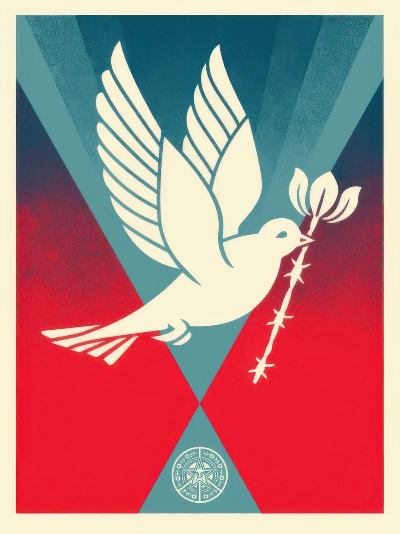 pigeon blanc poster de american poster