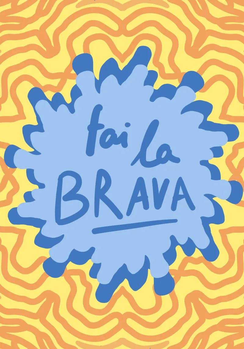 Fai la brava poster con telaio in legno da Happy Star Club