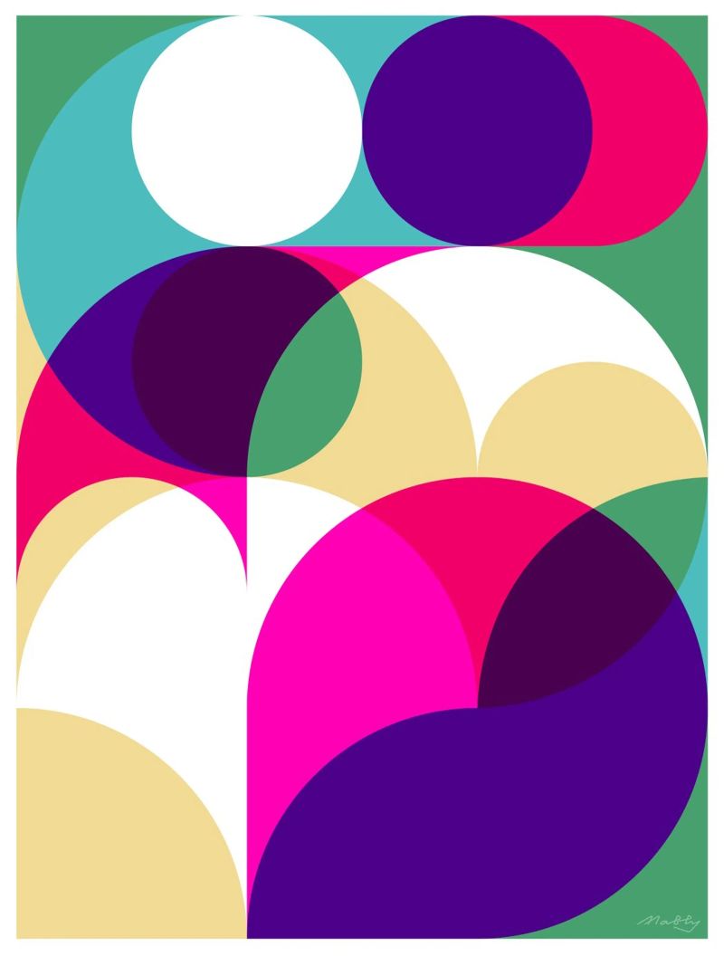 Ritmo a colori plexiglass da Greg Mably Studio