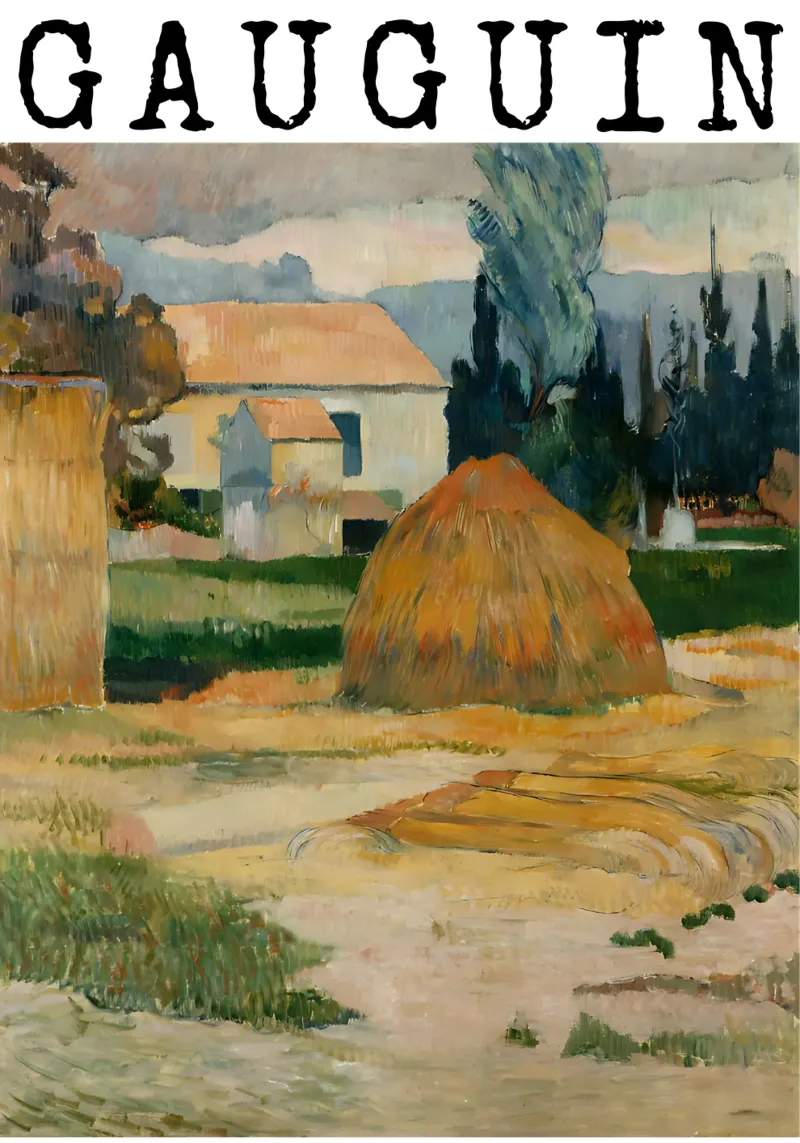 Paesaggio vicino ad Arles, Paul Gauguin carta hahnemühle da tokovictory