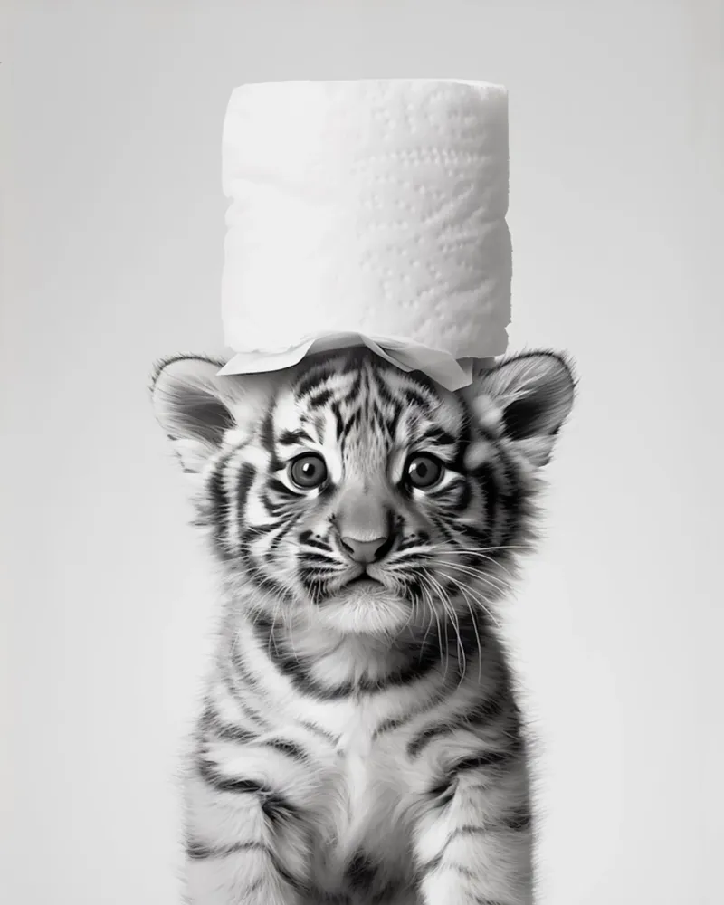 Baby Tiger acrylic glass by animals_studio