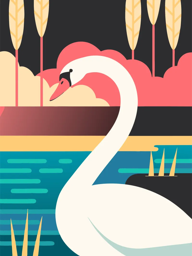 cisne vector imaginación hahnemühle de kamilaze