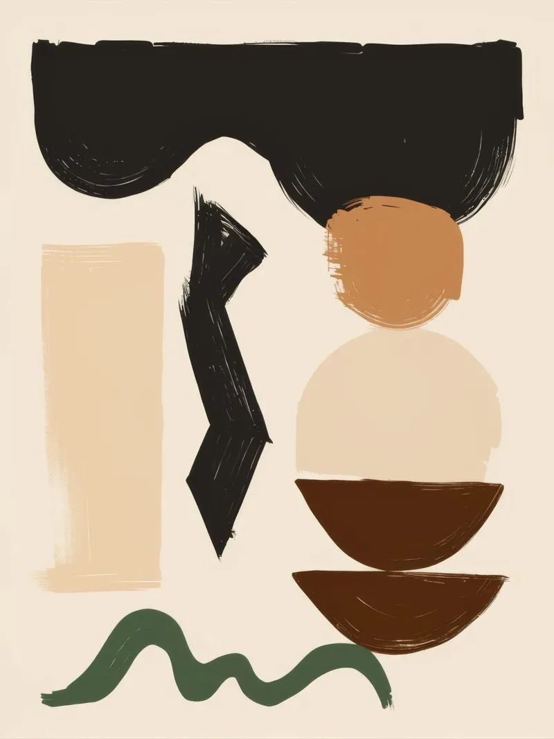 Bohemian Shape Stillness Hahnemühle von Terra Tone