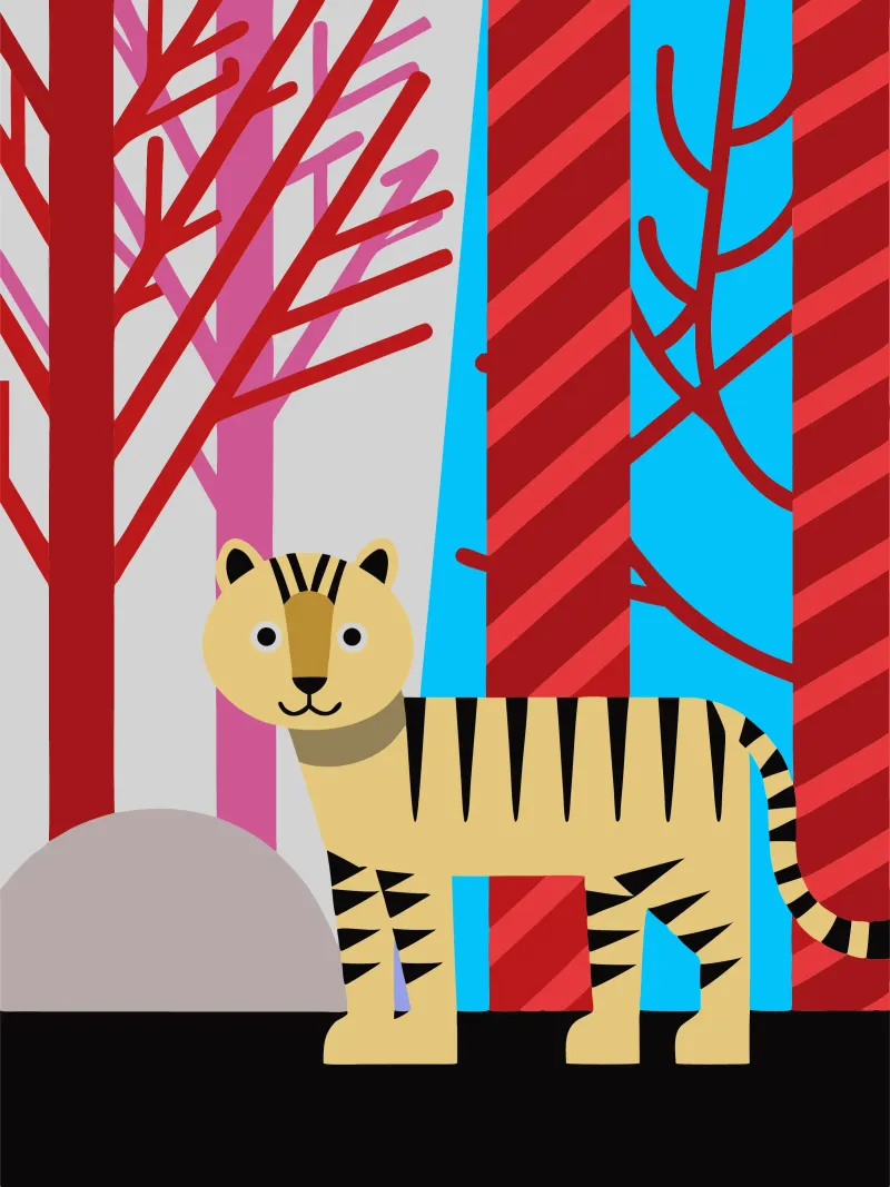 tiger vector art imagination hahnemühle by kamilaze