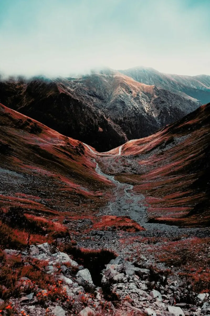 Romanian Mountains III pellicola backlit da Sebastian Hilgetag