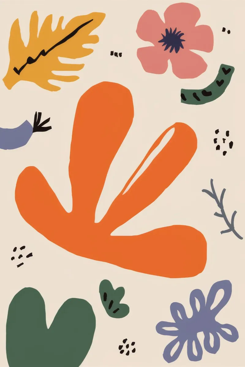 Speelse vorm tuin canvas van Terra Tone