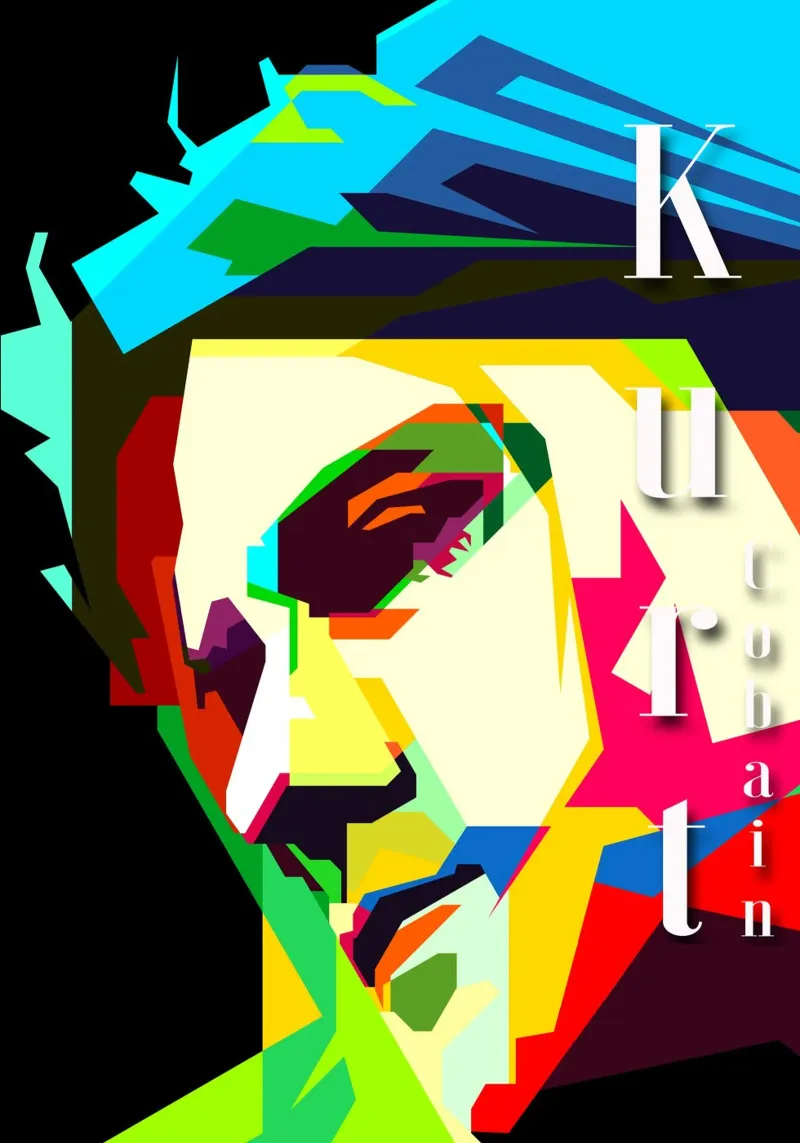 Kurt Cobain Nirvana Sänger Musiker WPAP Trending Now Hahnemühle von Artkreator