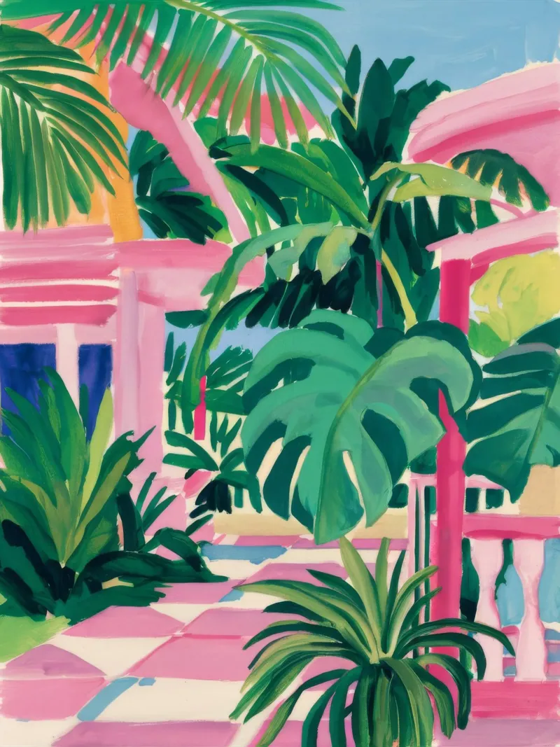 Tranquillità tropicale chic poster da Jasper Rune