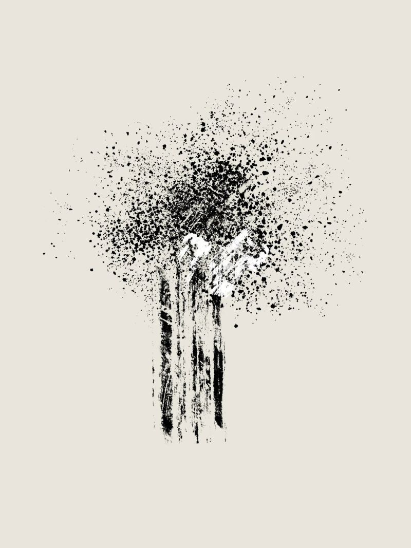Modern and minimalist abstract with beige background poster da Imaginative