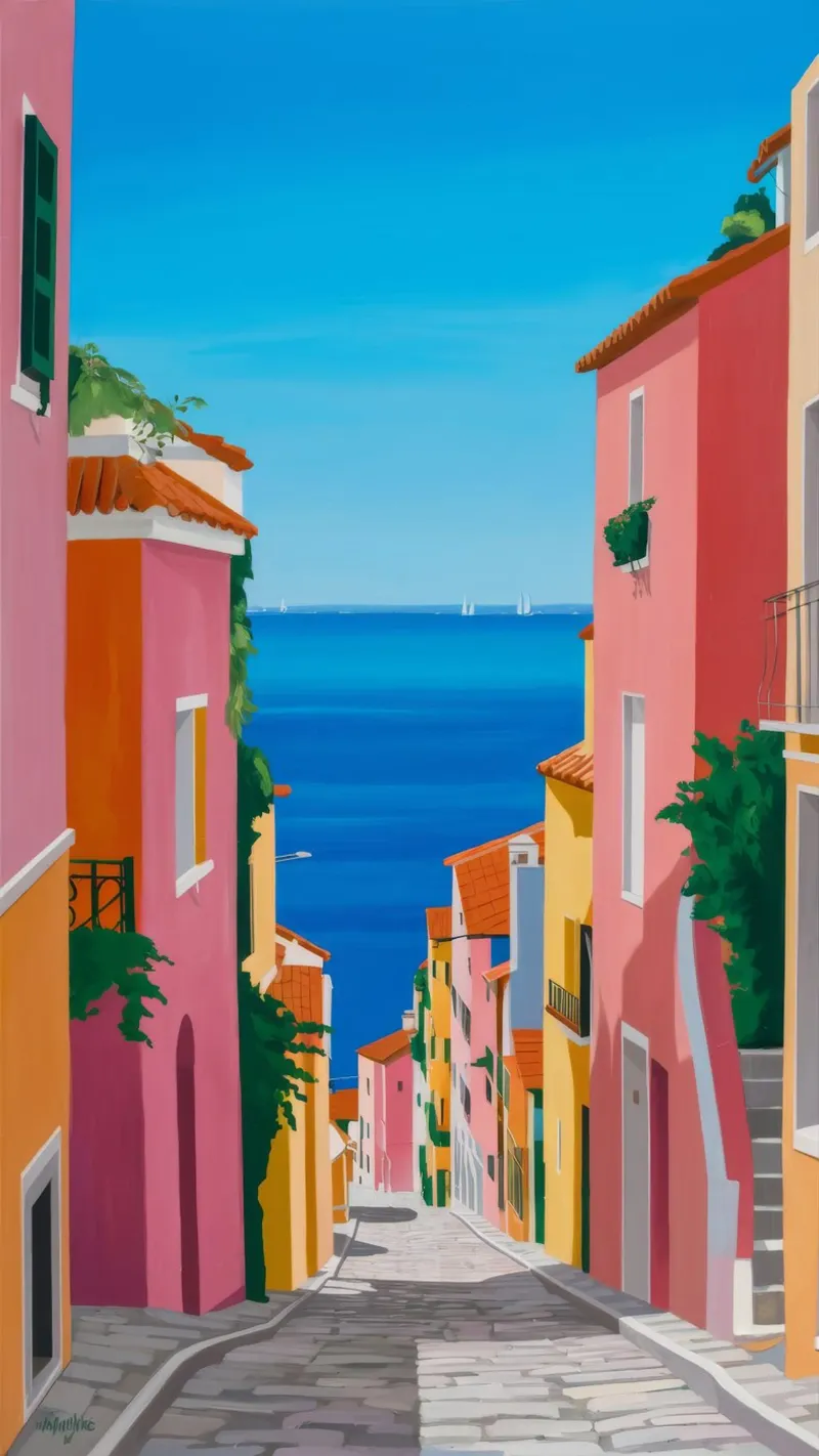 Pathway to Sea canvas by Jasper Rune