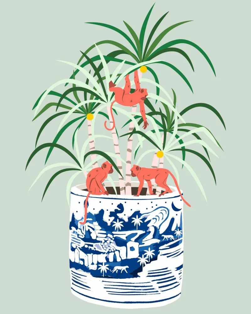 Bonsai tropicale poster con telaio in plastica da 83oranges