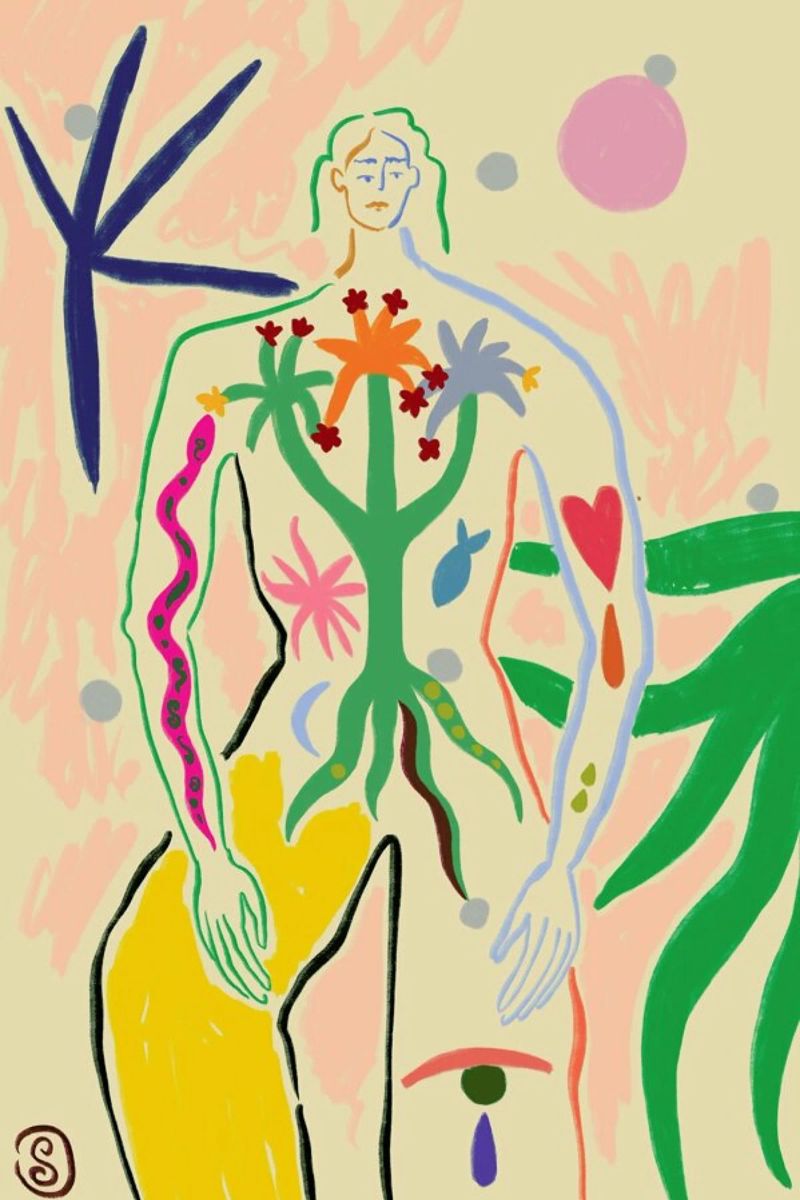 Inner Growth poster van Sandra Poliakov