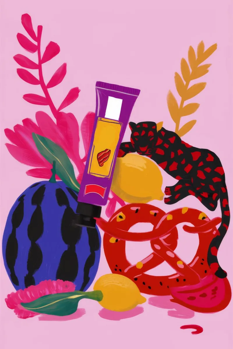 Sfilata di frutta in grassetto poster con telaio in legno da Aurora Muse