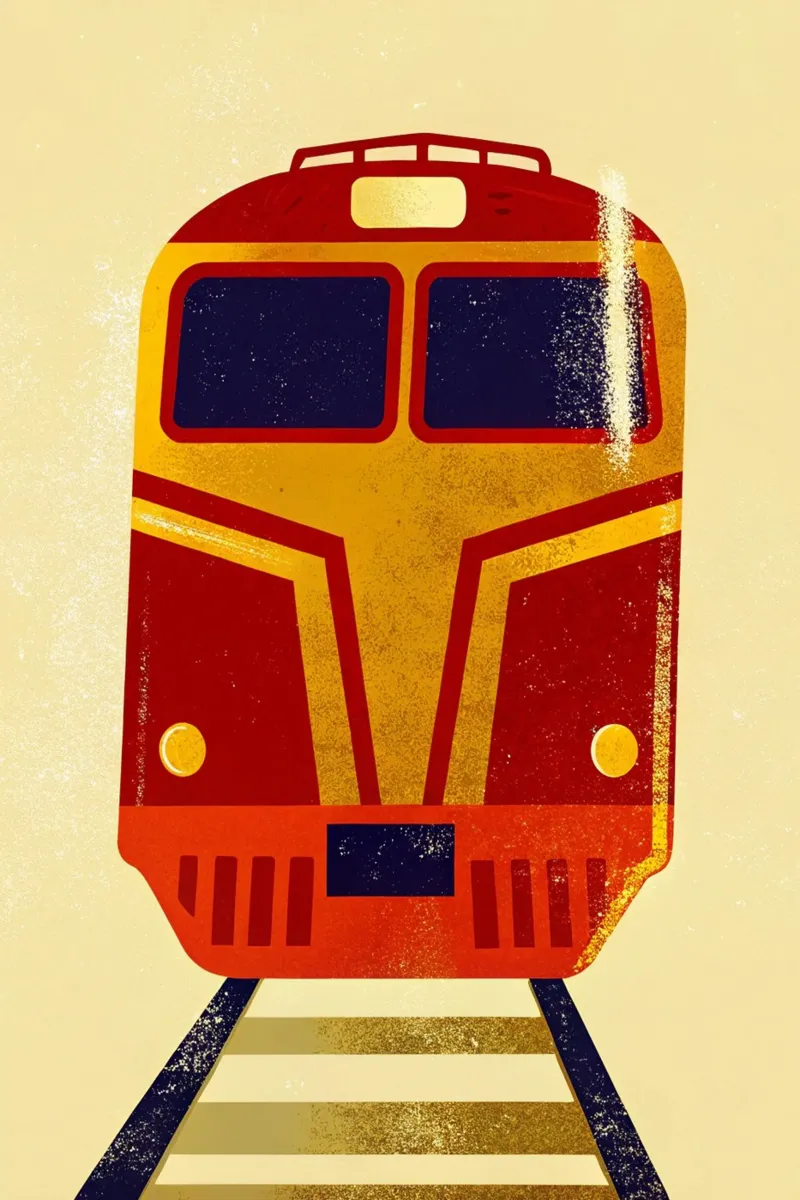 Zug Retro-Kunst Hahnemühle von ralliness