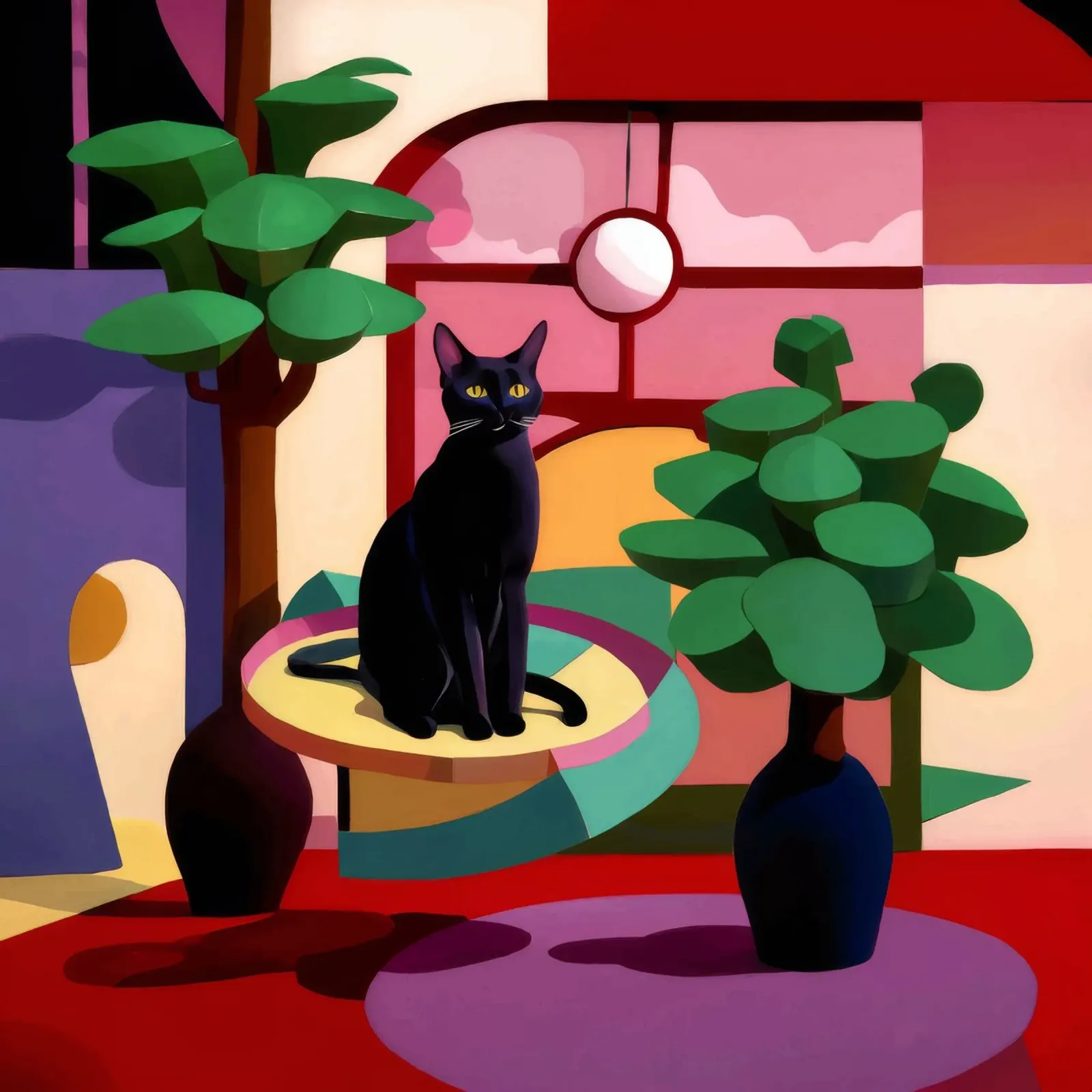 Maestà felina di mezzanotte carta hahnemühle da Ember Stone